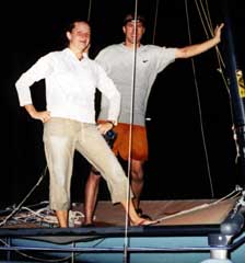 The indomitable Tiffany & Shaun, wet but happy