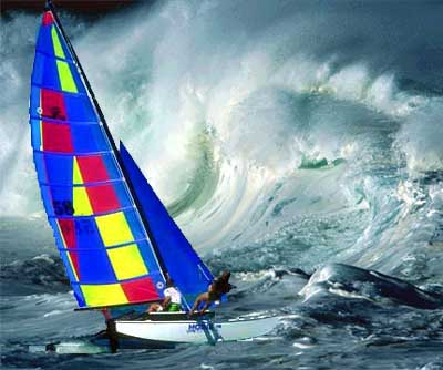 This is totally fake, in case it wasn't obvious already....credits: hobie.com and webshots.com.