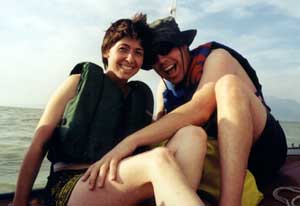 Tina & Jon discuss sailing plans for their honeymoon