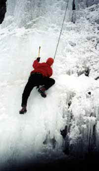 ice climb - chris barksdale
