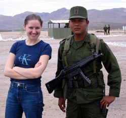 Chantal hits on the border guards