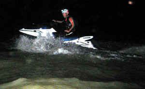 Jared (?) appears from out of the darkness