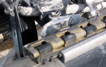 The main sheet races just from their track