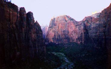 Angel's Landing - downcanyon view