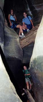 One of many log jams.